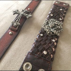 Brown Leather Bracelets