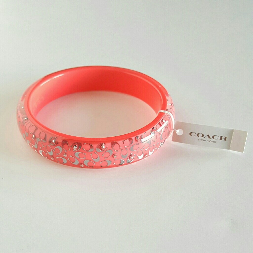 COACH PINK BANGLE BRACELET