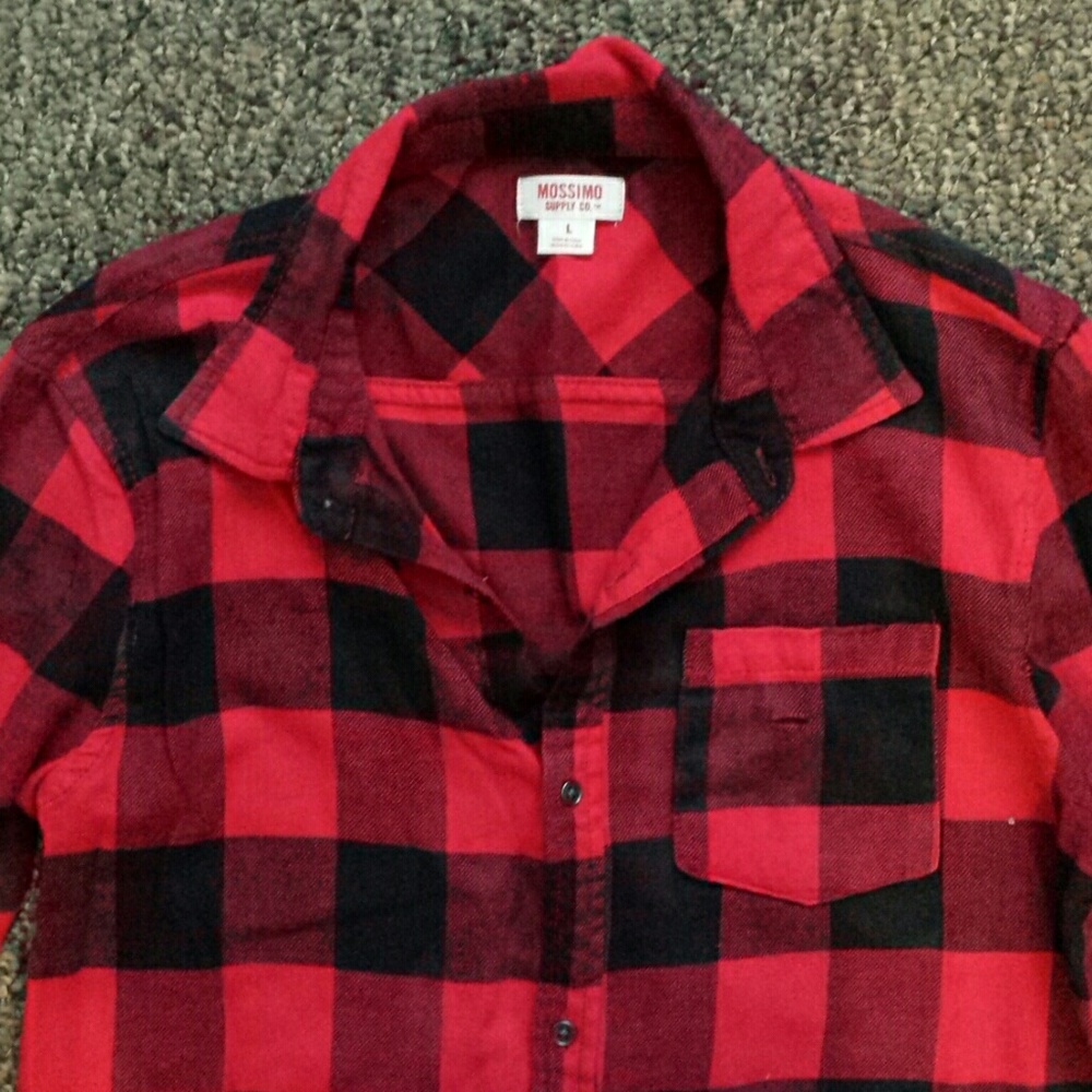 2/$8 • NWT Mossimo Supply Co. Distressed Plaid