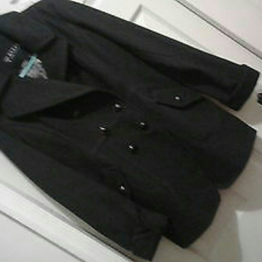 SOLD  !!GUESS Los Angele Pea COAT! Wool blend