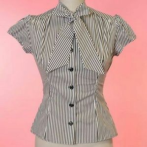 Heart of Haute (HOH) Estelle Black & White Stripes