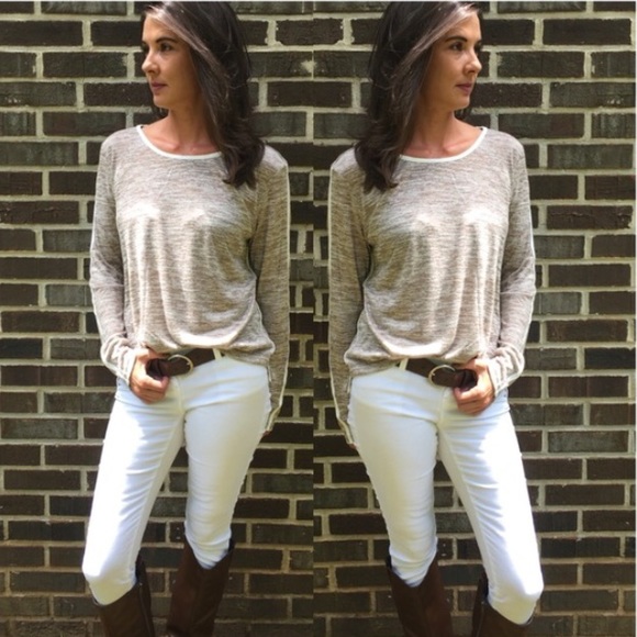 Tan Flecked Pullover - Picture 3 of 6