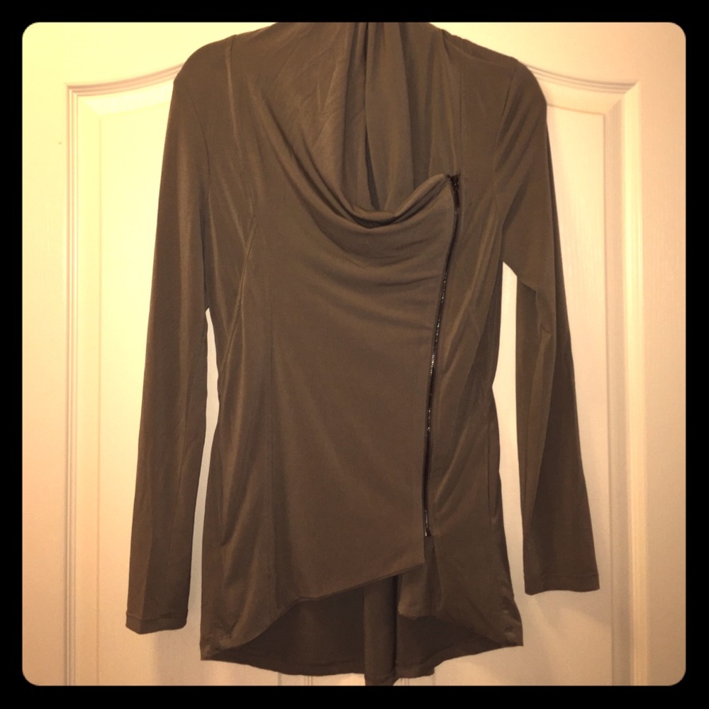 Sweet Rain Zipper Sweater
