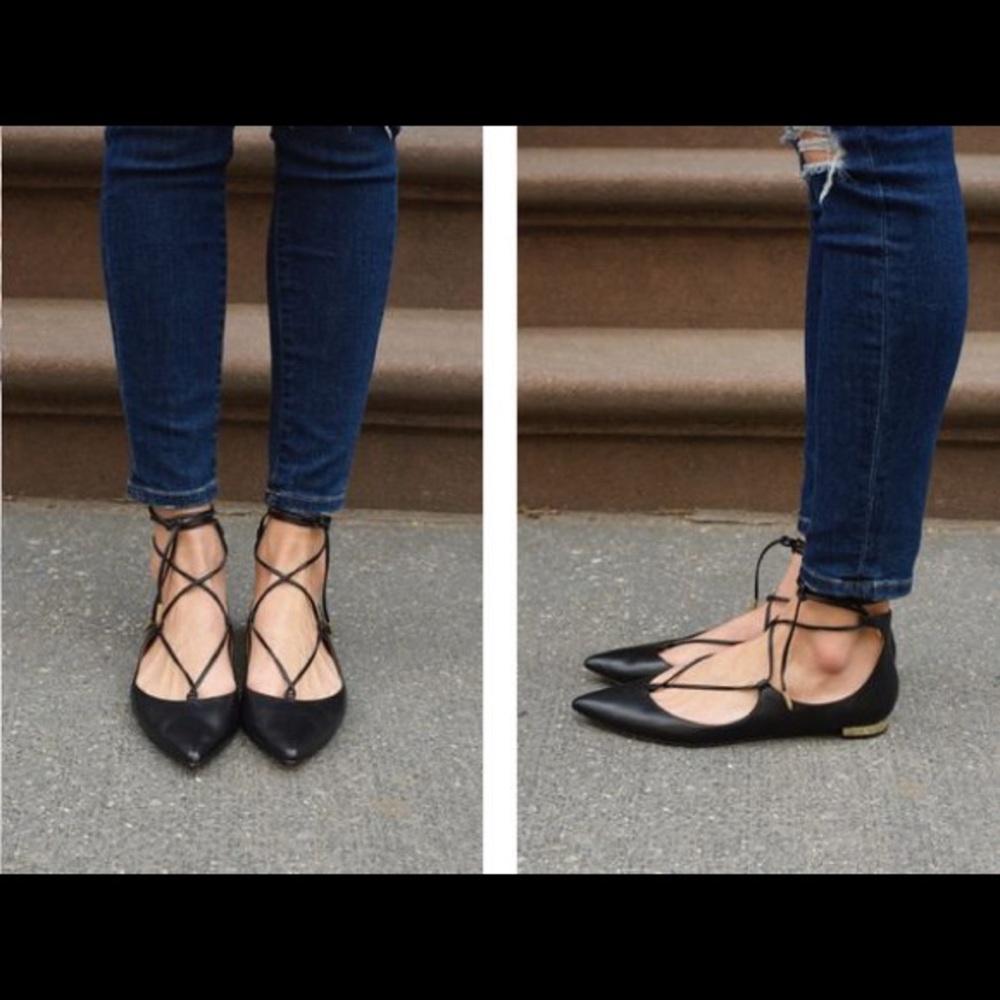 Aquazzura Christy Flats MSRP $675 35.5M