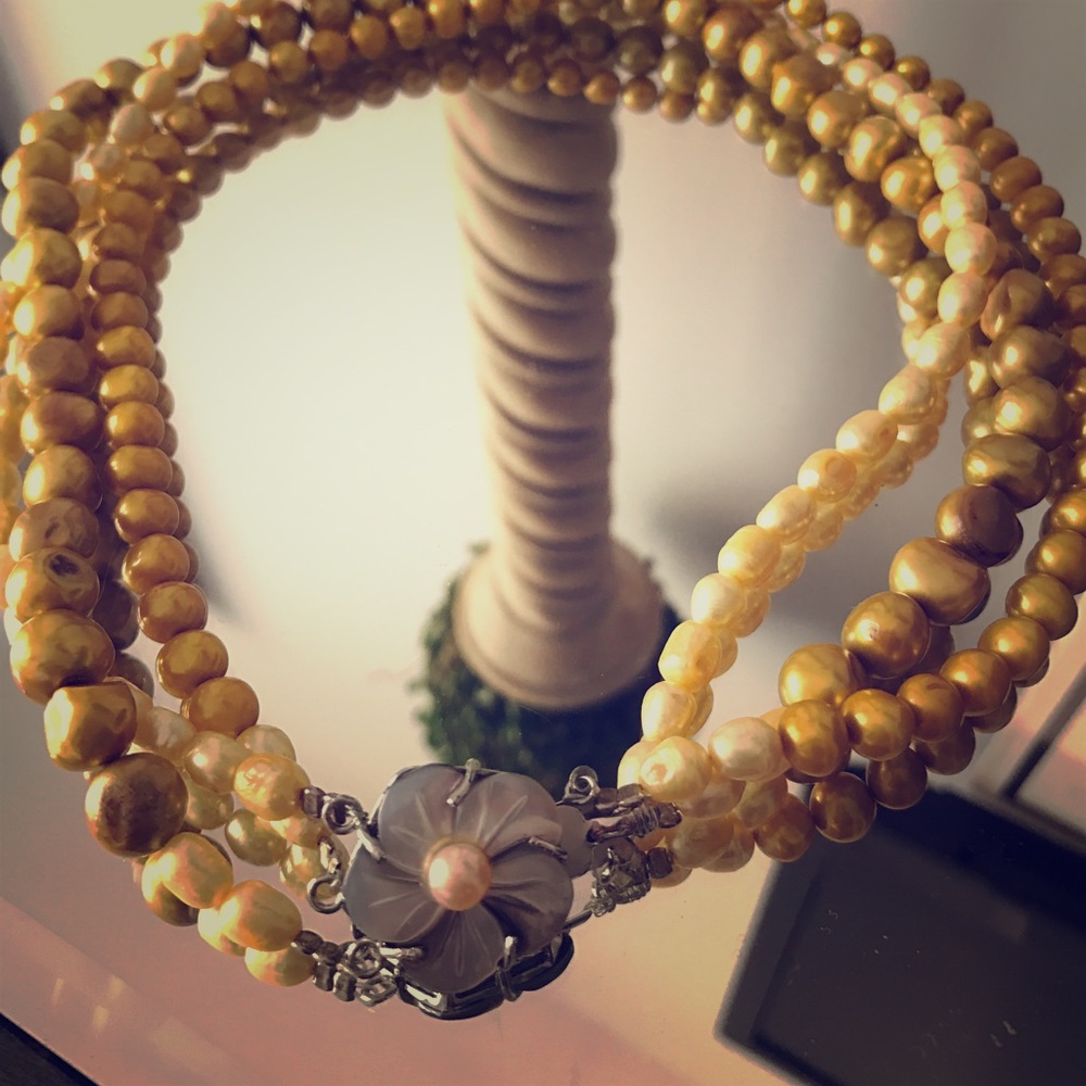 REDUCED! Handmade Yellow Beaded Necklace