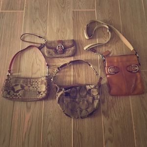 Coach purses and wristlet