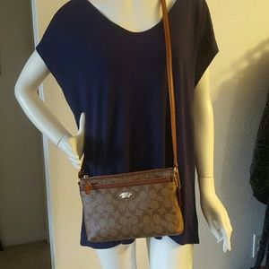 COACH LOGO PVC EAST WEST POP CROSSBODY