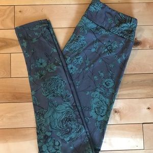 UNICORN Lularoe TC Peony leggings