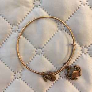 Alex & Ani crab charm bangle