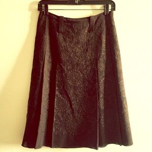 Laser Cut Embroidered Skirt