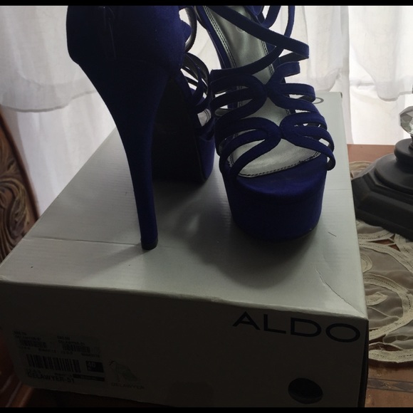 Aldo purple open toe shoe size 40 - Picture 3 of 4