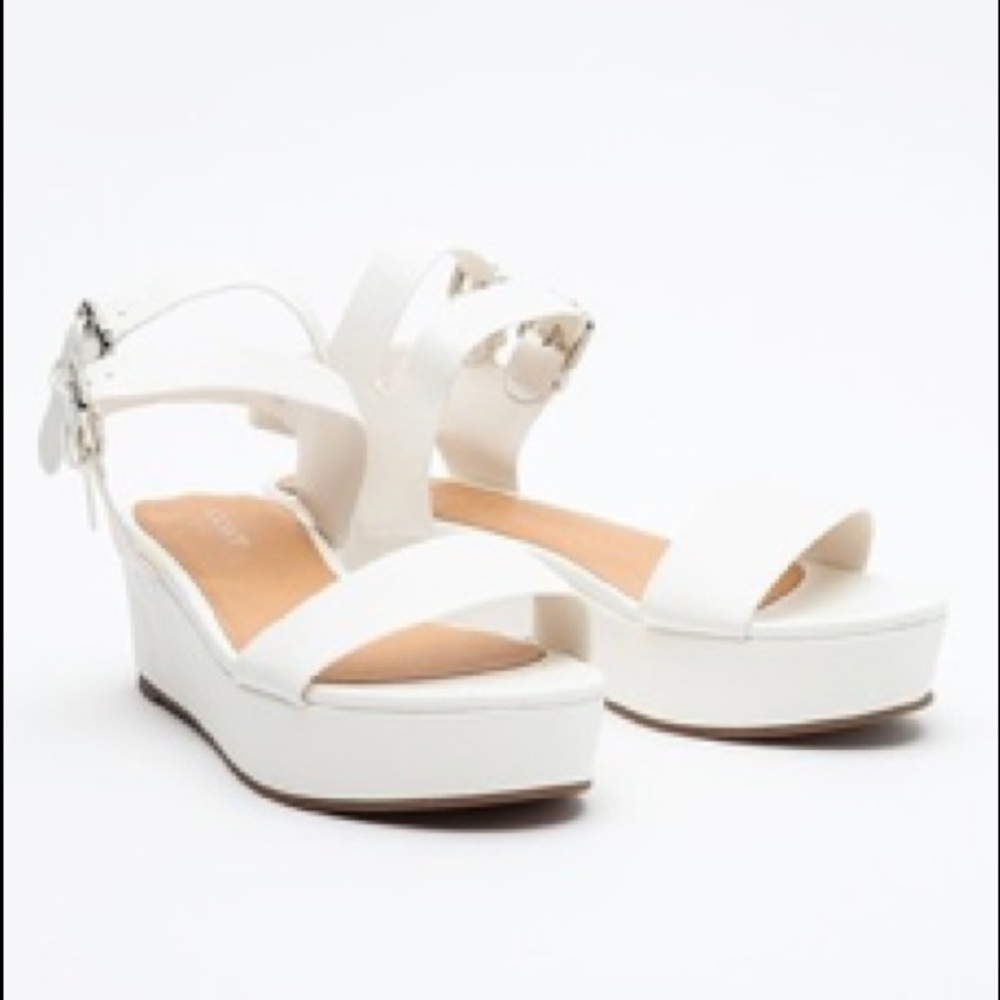 Topshop Hanna Flatforms in White