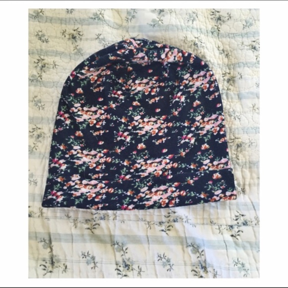 Floral beanie