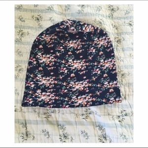 Floral beanie