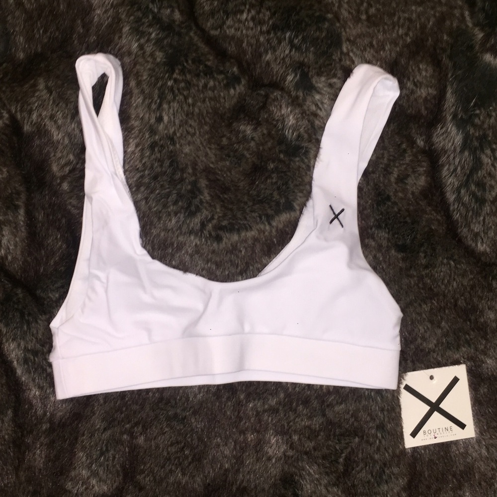 Boutinela White Yogi Bikini Top NWT