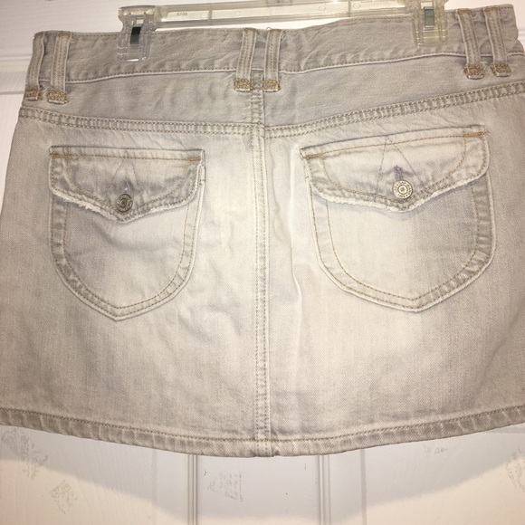 Gap Light Gray Denim Mini Skirt - Picture 2 of 2