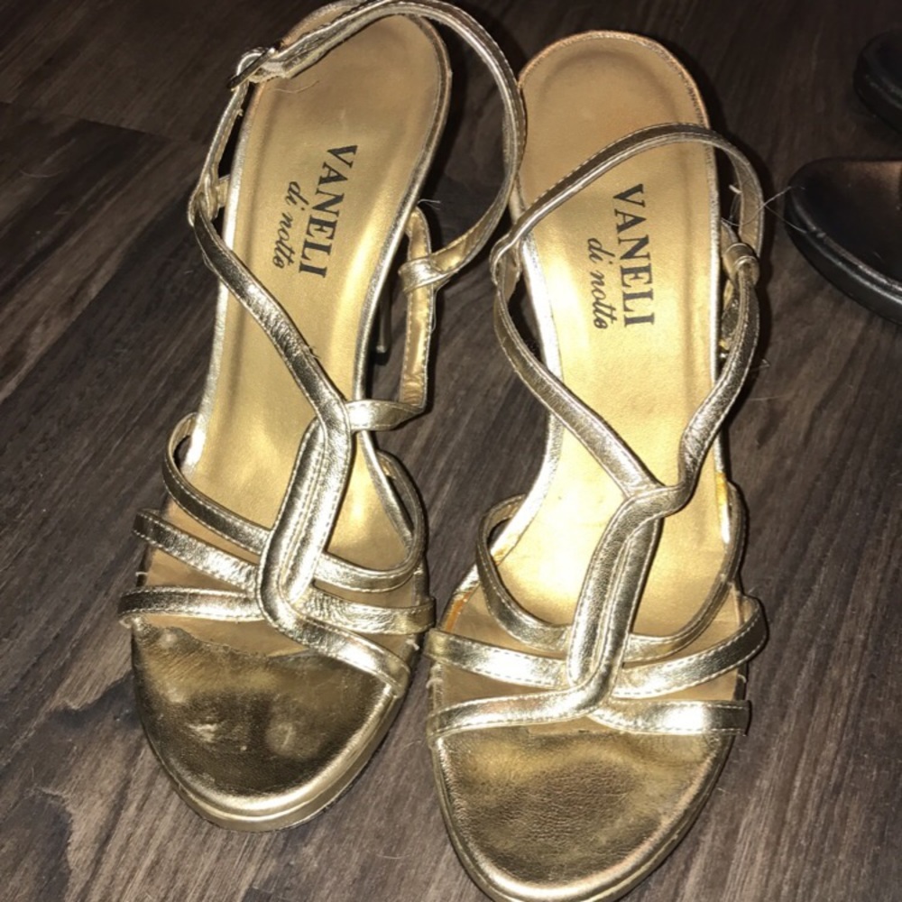 Vaneli Gold Heels