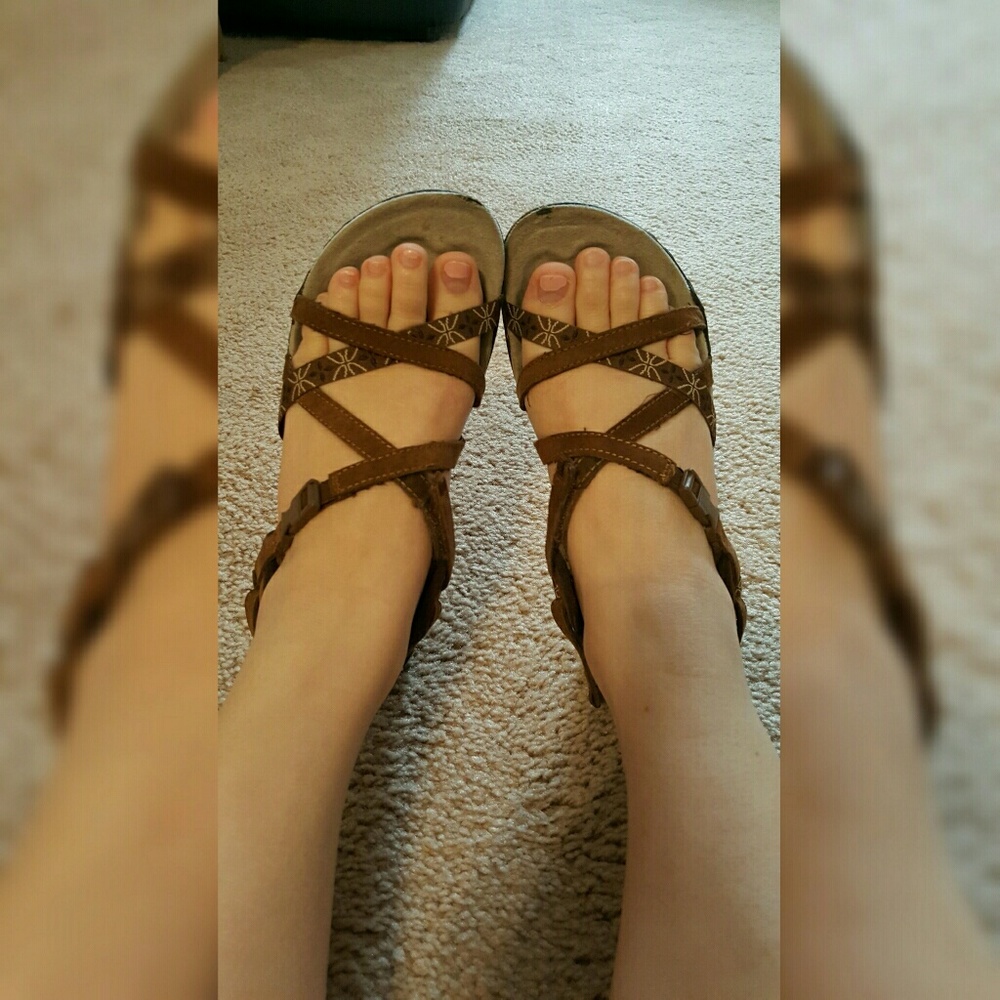 Merrell leather hiking walking strappy sandal