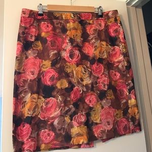 Jcrew Floral Pencil Skirt