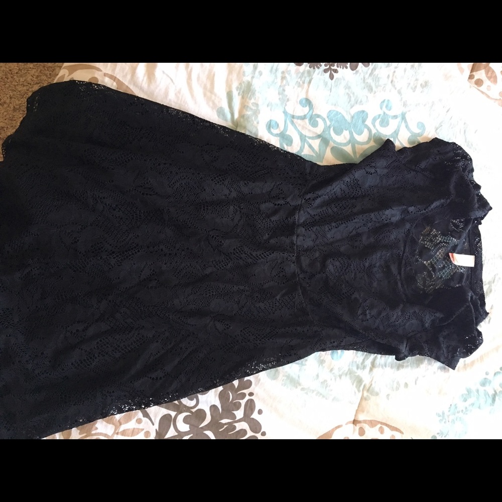 Black lace dress