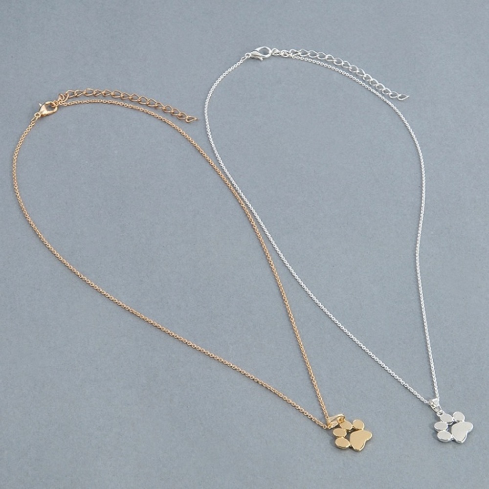 Paw Print Necklace, Perfect for Animal Lovers! - Picture 3 of 3