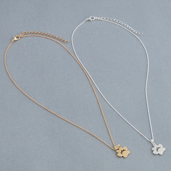 Paw Print Necklace, Perfect for Animal Lovers!  - Picture 3 of 3