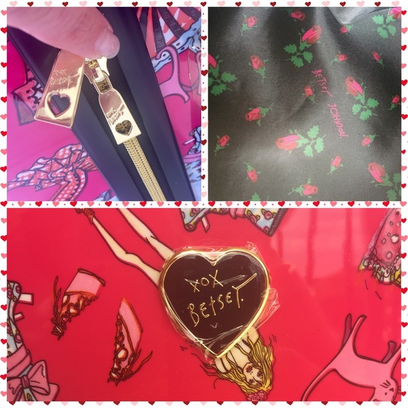 Betsey Johnson Pink Dolls & Dresses 29" Suitcase - Picture 2 of 8