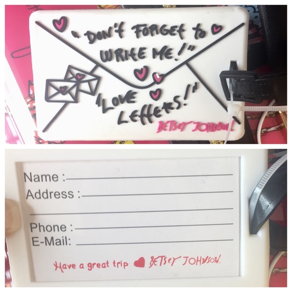 Betsey Johnson Pink Dolls & Dresses 29" Suitcase - Picture 3 of 8