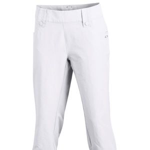 Oakley Stretch Golf Cropped White Pants NWOT