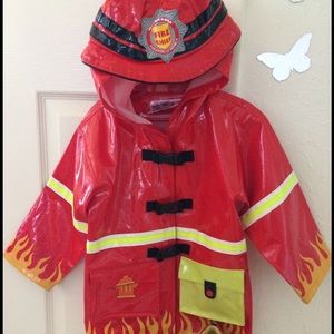 Fireman Sam rain boys jacket