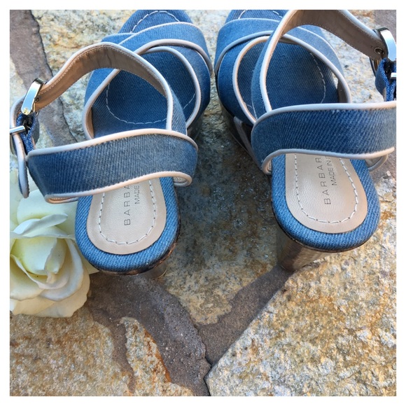 BARBARA BUI DENIM WEDGES - Picture 3 of 6