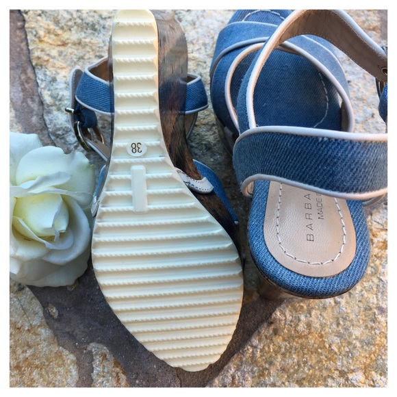 BARBARA BUI DENIM WEDGES - Picture 6 of 6