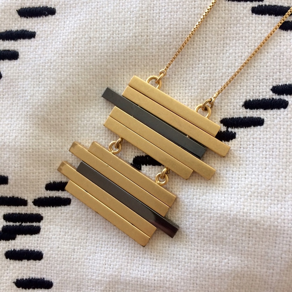 Madewell stacked bar necklace
