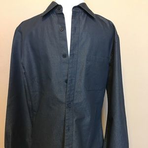 Armani Exchange Size S Grey Collard Dress Shirt