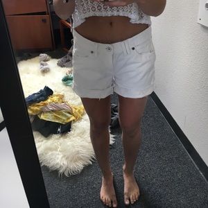 White Madewell Denim shorts size 26