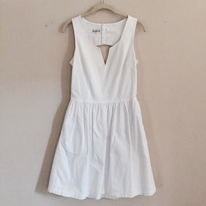 Classic Open Back White Dress