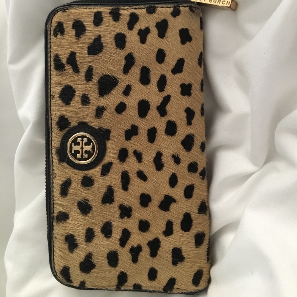 Tory Burch Calf hair wallet