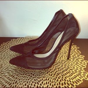 Schutz sz 8.5B 4.5 inch sheer stiletto pump
