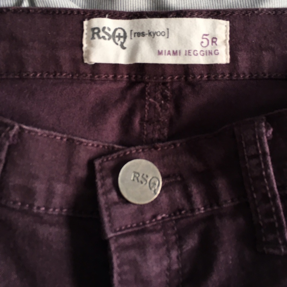 Maroon/purple Miami Jegging from Tilly's
