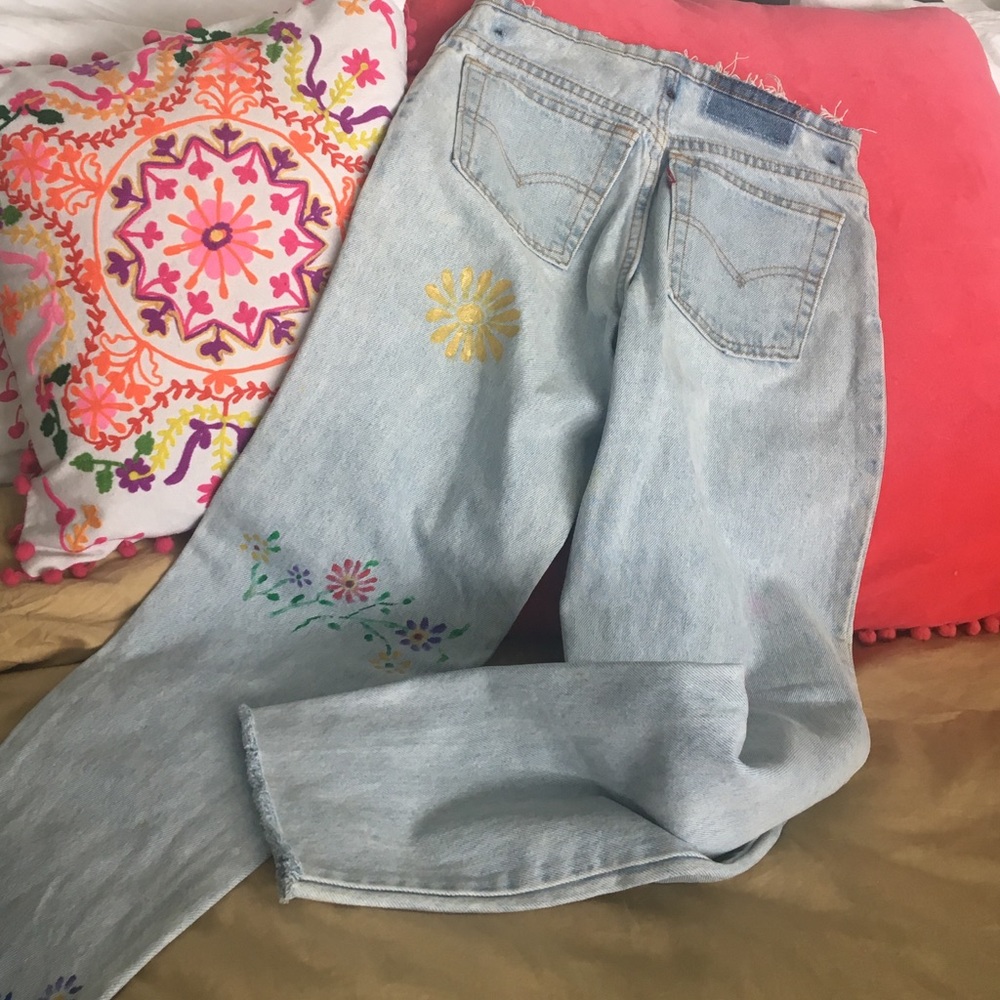 Vintage painted Levi's