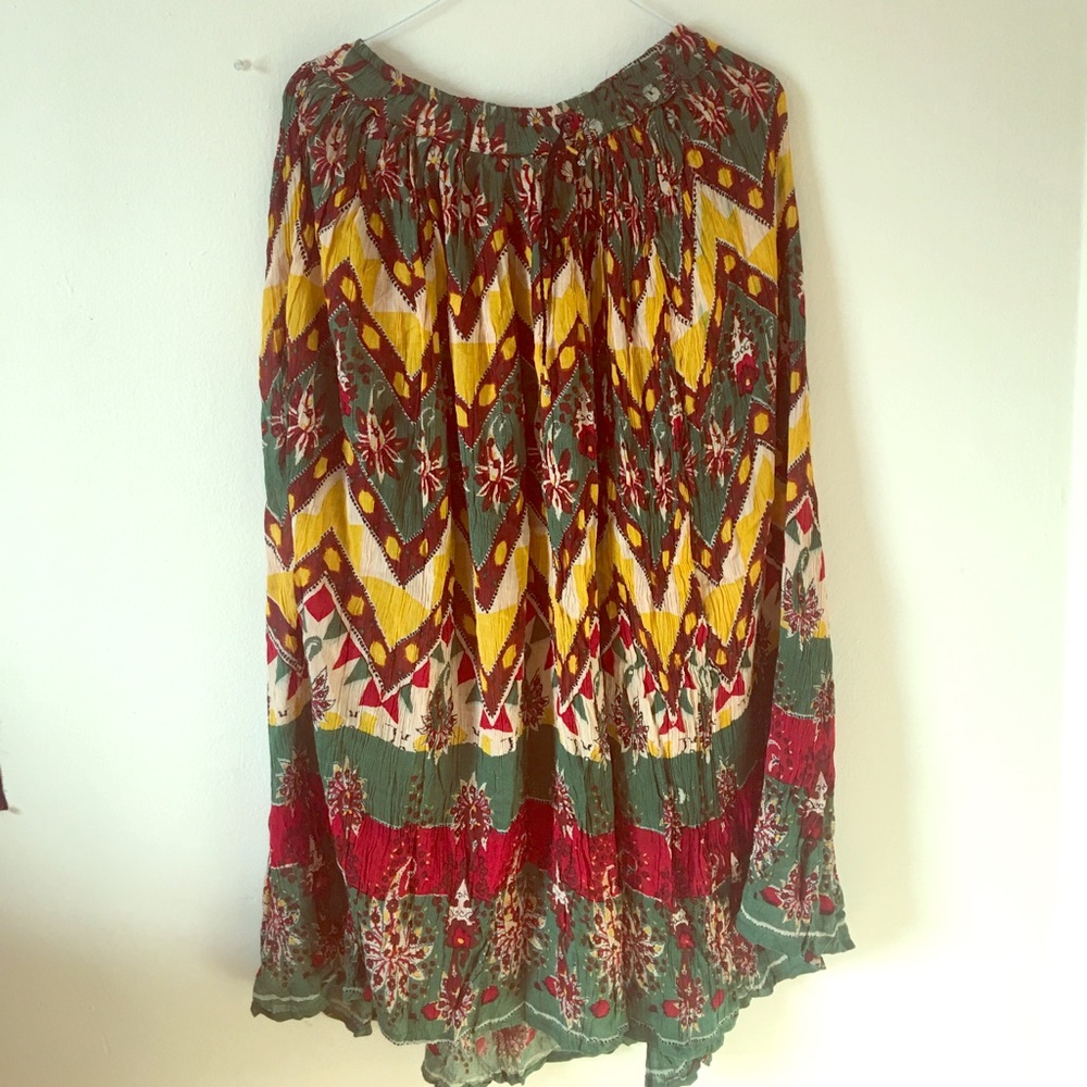 Boho hippie long skirt