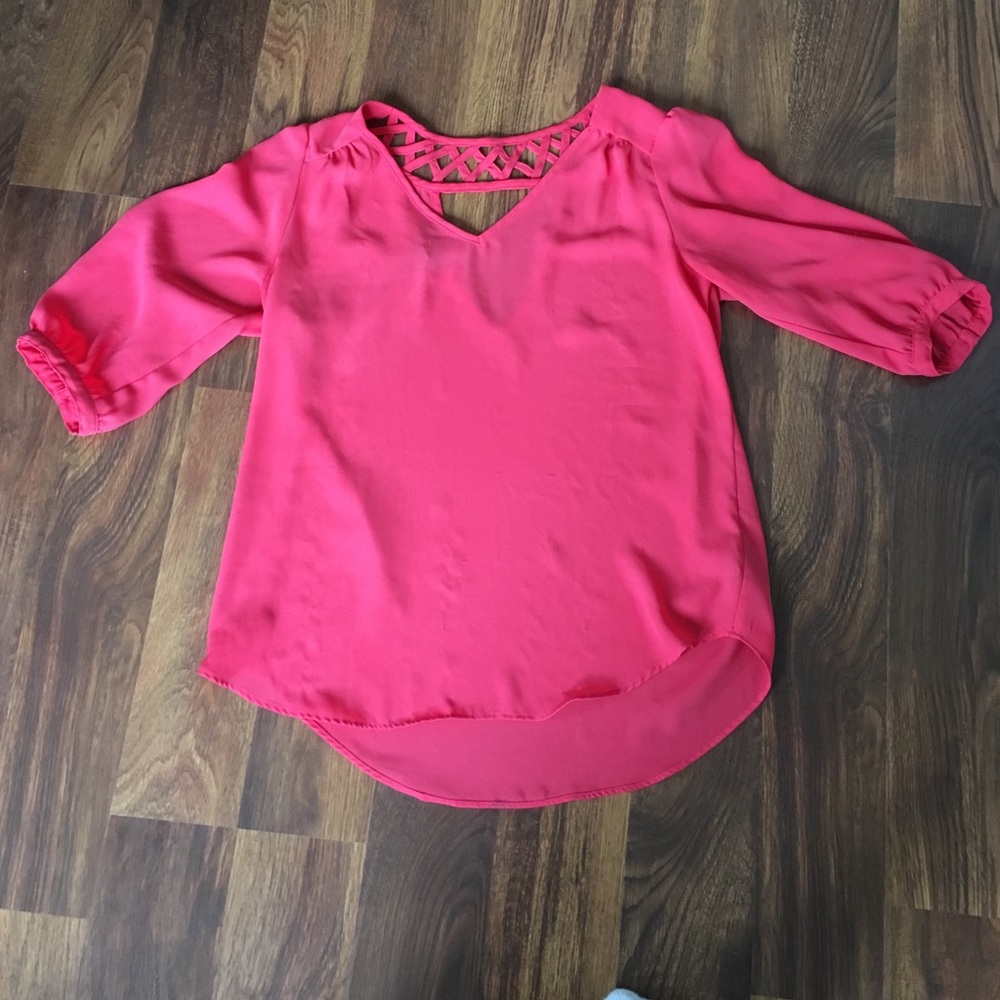 Flowy cherry red shirt