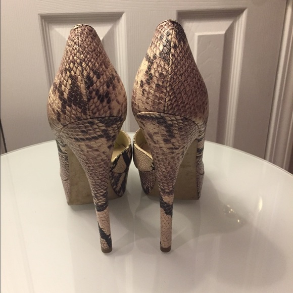 Steven by Steven Madden Paten Snake Leather Heels - Picture 2 of 5