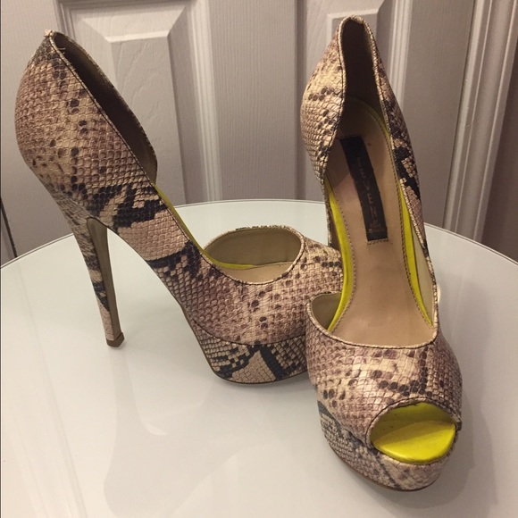 Steven by Steven Madden Paten Snake Leather Heels - Picture 3 of 5
