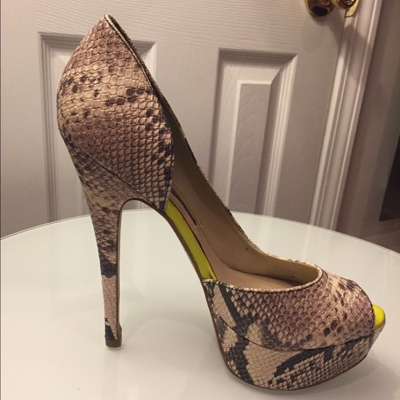 Steven by Steven Madden Paten Snake Leather Heels - Picture 4 of 5