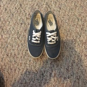 Navy Blue Vans Authentic Lo Pro