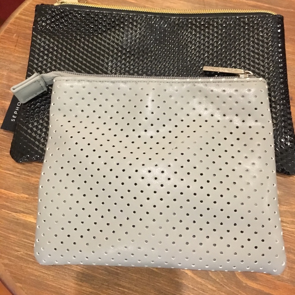 Honest beauty make up bag and Sephora makeup bag