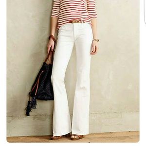 Paige white flared jeans