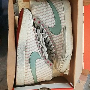 Authentic Candy-Cane Nike Blazers
