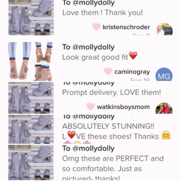 ❣️8.5❣️ Fringe Tassel Block Bootie - Picture 3 of 4